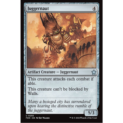 牌客窝 万智牌 攻城巨车 Juggernaut 银 神器