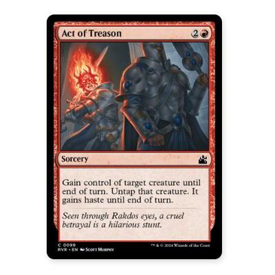 牌客窝 万智牌 叛行 Act of Treason 铁 红 闪