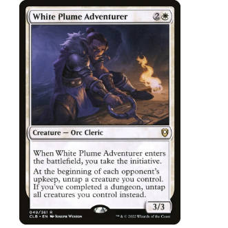 牌客窝 万智牌 白羽山冒险家 White Plume Adventurer 金 白 闪