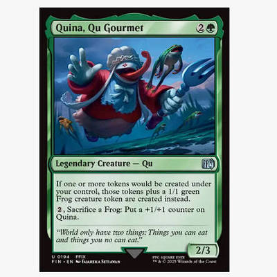 牌客窝 万智牌 食族饕客阿馋 Quina, Qu Gourmet 银 绿