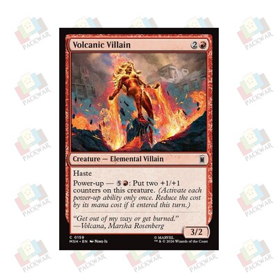 牌客窝 万智牌 火山反派 Volcanic Villain 铁 红 闪