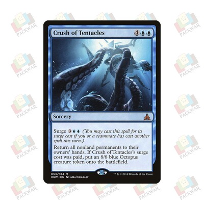 牌客窝 万智牌 触手压境 Crush of Tentacles 秘稀 蓝 闪