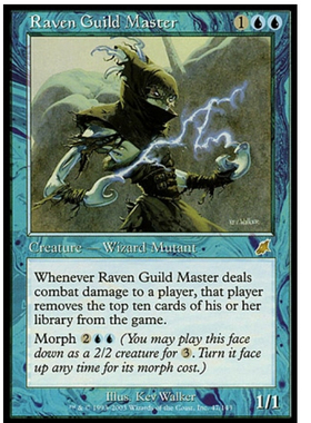 牌客窝 万智牌 墨鸦公会师傅 R aen Guild laster 金 蓝