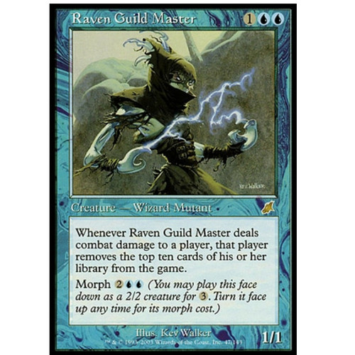 牌客窝 万智牌 墨鸦公会师傅 R aen Guild laster 金 蓝