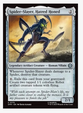 万智牌 仇恨满盈蜘蛛杀手 Spider-Slayer, Hatred Honed 银 神器