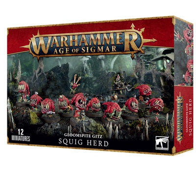 战锤AOS  暗怨地精：跳跳兽群 GLOOMSPITE GITZ: SQUIG HERD