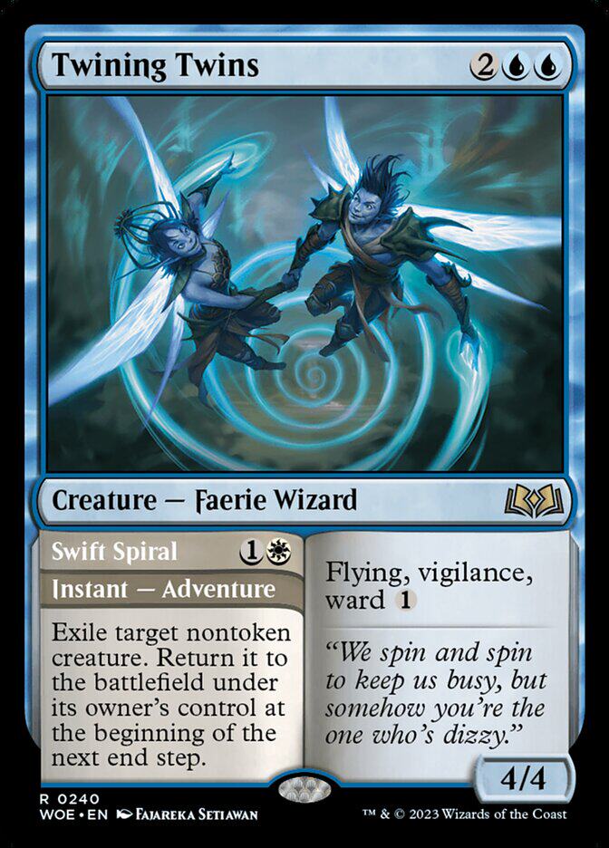 牌客窝 万智牌 成双对子 Twining Twins 金 蓝色