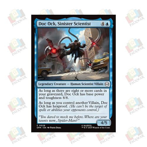 万智牌 邪恶科学家章鱼博士 Doc Ock, Sinister Scientist 铁蓝闪