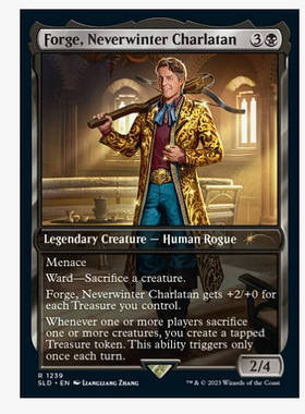 牌客窝 万智牌 Forge, Neverwinter Charlatan 金 黑