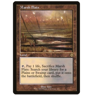 牌客窝 万智牌  沼地平野  Marsh Flats 金 地
