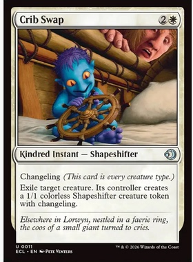 牌客窝 万智牌  暗中掉包 Crib Swap 银 白色