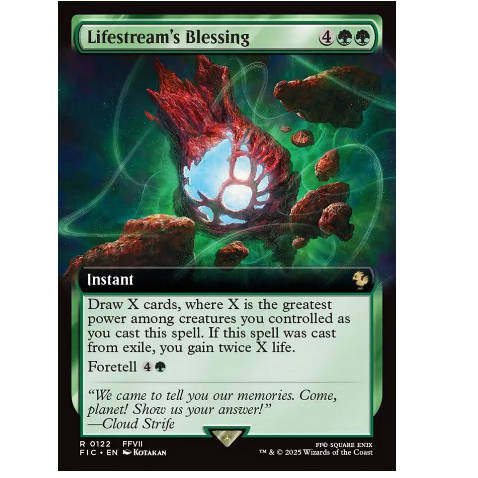 牌客窝 万智牌 生命之流的庇护 Lifestream's Blessing 金 绿