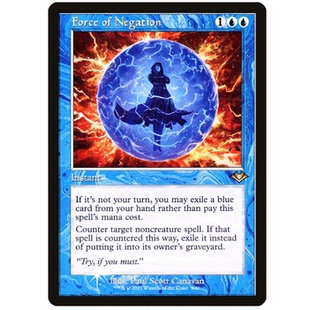 牌客窝 万智牌 否认之力 Force of Negation 金 蓝
