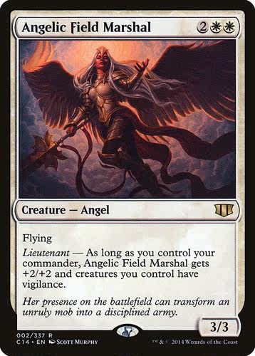 牌客窝 万智牌  天使元帅 Angelic Field Marshal 金 白