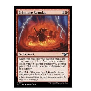 牌客窝 万智牌 硫雾驱集 Brimstone Roundup  银 红