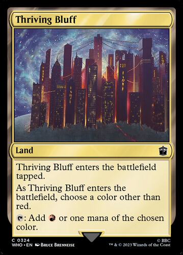 牌客窝 万智牌 兴旺绝壁 Thriving Bluff  银  地