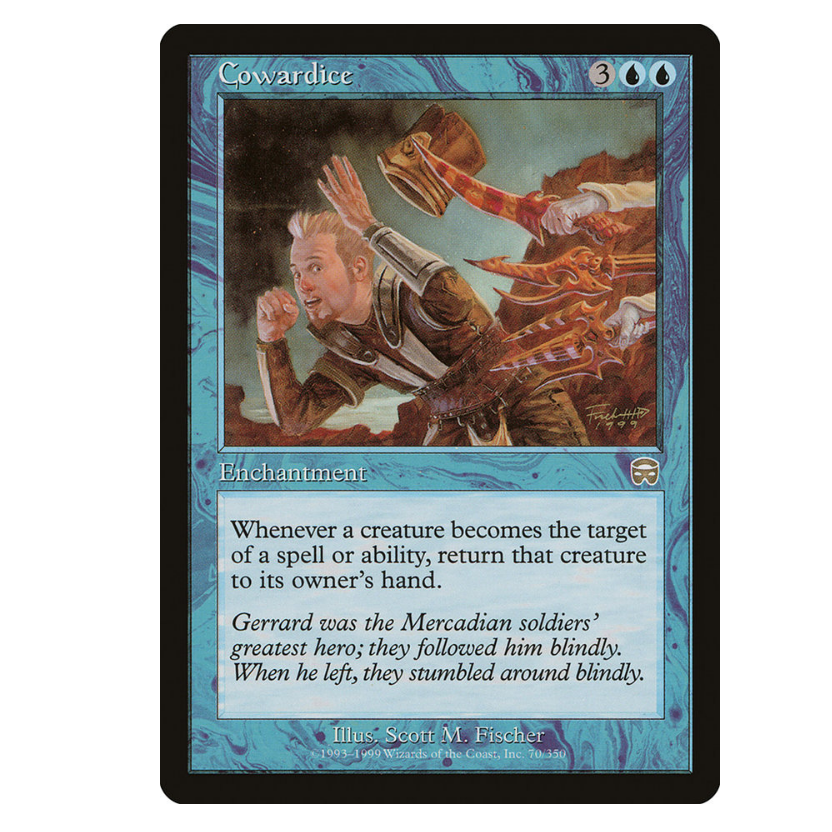 牌客窝 万智牌 怯懦 Cowardice 金 蓝