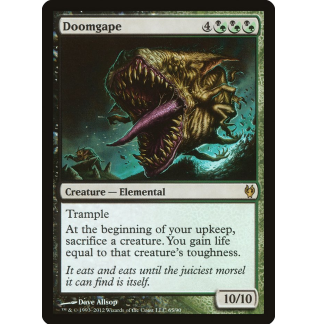 牌客窝 万智牌  恶咬灵  Doomgape  金 绿