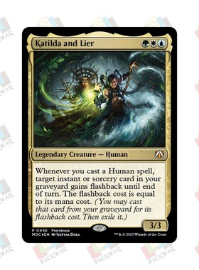牌客窝 万智牌 凯蒂妲与列尔 Katilda and Lier 秘稀 多色