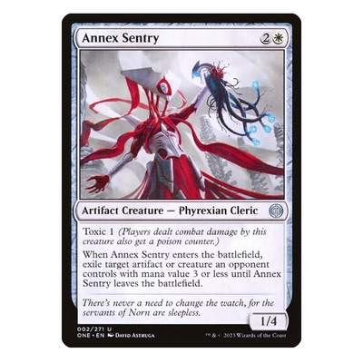 牌客窝 万智牌 别馆哨戒僧 Annex Sentry 银 白