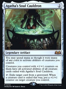 万智牌  阿加莎的灵魂鼎镬 Agatha's Soul Cauldron 秘稀 神器 闪