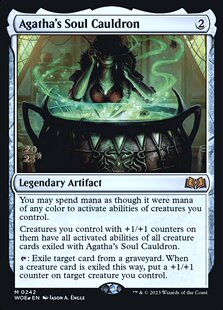 万智牌  阿加莎的灵魂鼎镬 Agatha's Soul Cauldron 秘稀 神器 闪