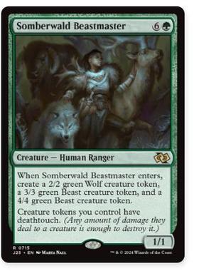 牌客窝 万智牌 松柏森驯兽师 Somberwald Beastmaster 金 绿