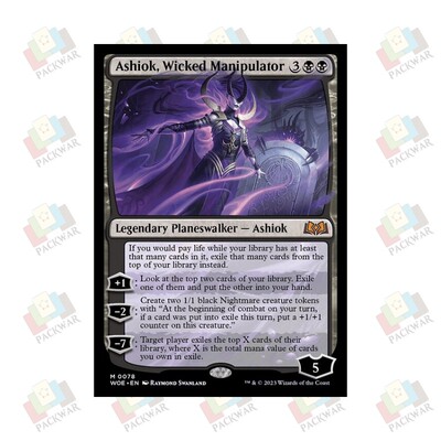 牌客窝 万智牌 弄恶安梭苛 Ashiok, Wicked Manipulator 秘稀 黑