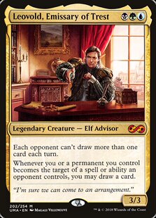 万智牌 崔斯特密使列沃德 Leovold, Emissary of Trest 秘稀 多色