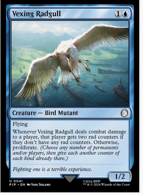 牌客窝 万智牌 乱心辐射海鸥 Vexing Radgull 银 蓝色