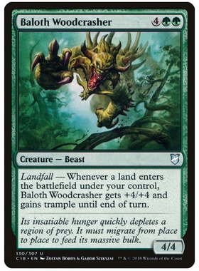 牌客窝 万智牌  闯林巴洛西  Baloth Woodcrasher  银  绿