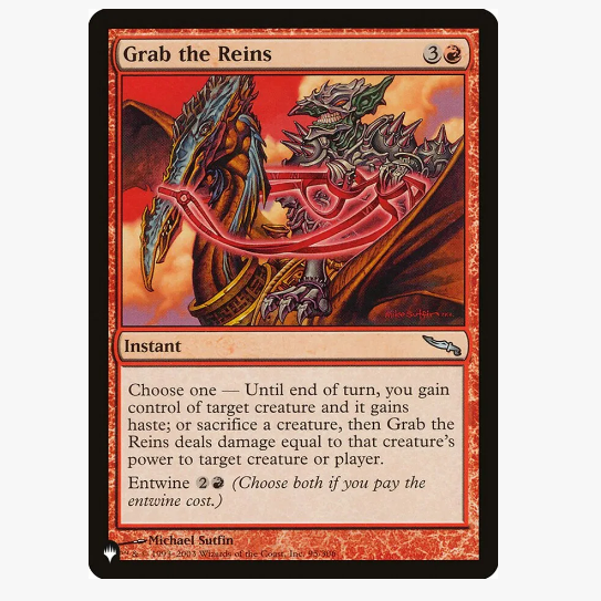 牌客窝  万智牌 勒紧缰绳 Grab the Reins 银 红