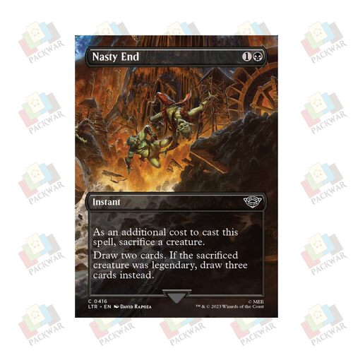 牌客窝 万智牌 邋遢终局 Nasty End 铁 黑 闪