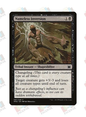 牌客窝 万智牌 无名倒错 Nameless Inversion 铁 黑 闪