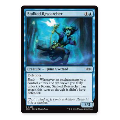 牌客窝 万智牌 遭伏研究员 Stalked Researcher 铁 蓝