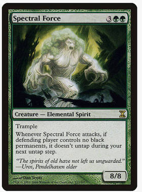 万智牌 幽灵元气兽 Spectral Force 金 绿