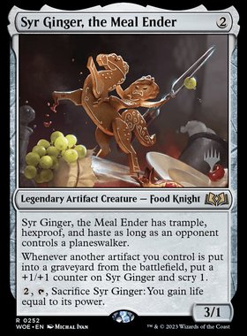 万智牌 封餐绝点姜饼爵士 Syr Ginger, the Meal Ender 金 神器