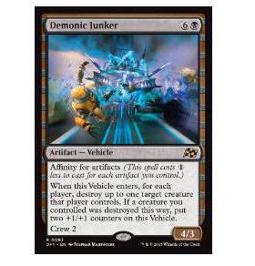 牌客窝 万智牌  魔性破烂车 Demonic Junker 金 黑 闪