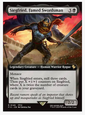 万智牌 名剑士齐格弗里德 Siegfried, Famed Swordsman 金 黑