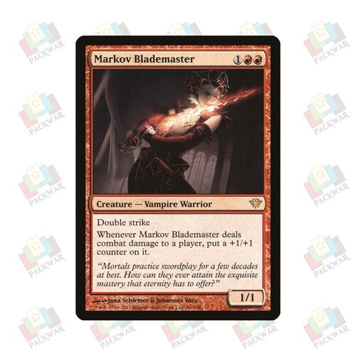 牌客窝 万智牌 马可夫大剑师 Markov Blademaster 金 红