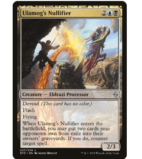 牌客窝 万智牌 钨拉莫废除体 Ulamog's Nullifier 银 多 简中 BFZ