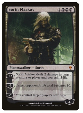 牌客窝 万智牌  索霖马可夫 Sorin Markov 秘稀 黑