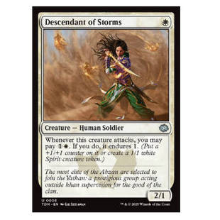 牌客窝 万智牌 风暴后裔 Descendant of Storms 银 白色