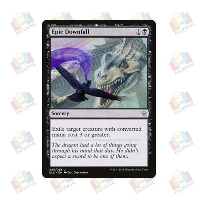 牌客窝 万智牌 轰然殒命 Epic Downfall 银 黑 闪