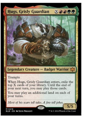 万智牌 骇人守护者哈格斯 Hugs, Grisly Guardian  秘稀 多色 闪