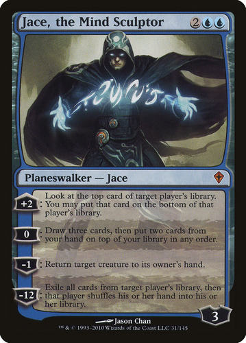 牌客窝 万智牌 心灵塑师杰斯 Jace,the Mind Sculptor 秘稀 蓝色