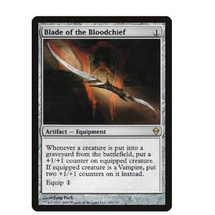 牌客窝 万智牌 血侯之刃 Blade of the Bloodchief 金 无色 闪