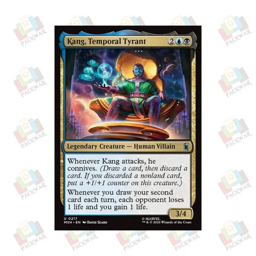 牌客窝 万智牌 时间暴君康 Kang, Temporal Tyrant 银 多色 闪