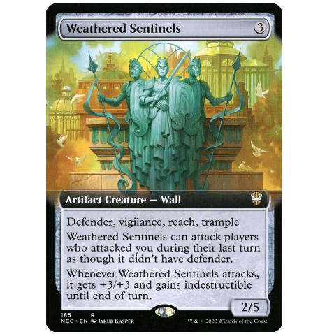 牌客窝 万智牌  褪色哨卫 Weathered Sentinels 金 无色