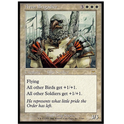 牌客窝 万智牌 艾文准将 Aven Brigadier 金 白色